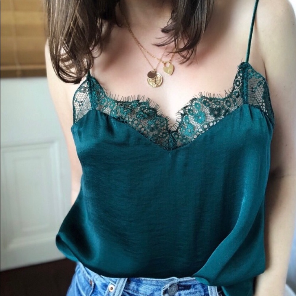 Emerald Lace Camisole
